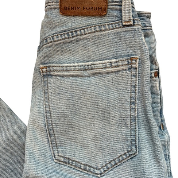 Denim Forum The Yoko High Rise Slim High Waisted Jean Size 23 Stretch Button fly - Picture 6 of 7